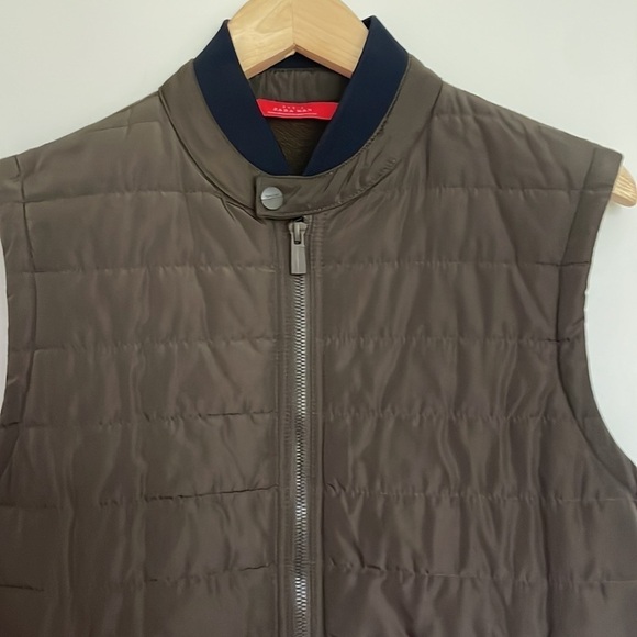 Zara Man Men’s Quilted Vest Brown M - Picture 2 of 5
